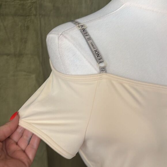 Fendi Cream cold shoulder top, S - Picture 4 of 9